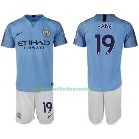 Fußballtrikots Manchester City SANE 19 Kinder 2018-2019 Kurzarm Heimtrikotsatz kaufen